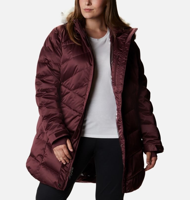 Women's Columbia Lay D Down II Mid Jackets Burgundy | Plus Size CA-M4183